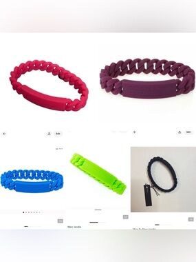 NWT bundle of narc by Marc Jacobs silicone bracelets